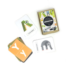 Load image into Gallery viewer, Animal Alphabet Flash Cards by The Jam Tart
